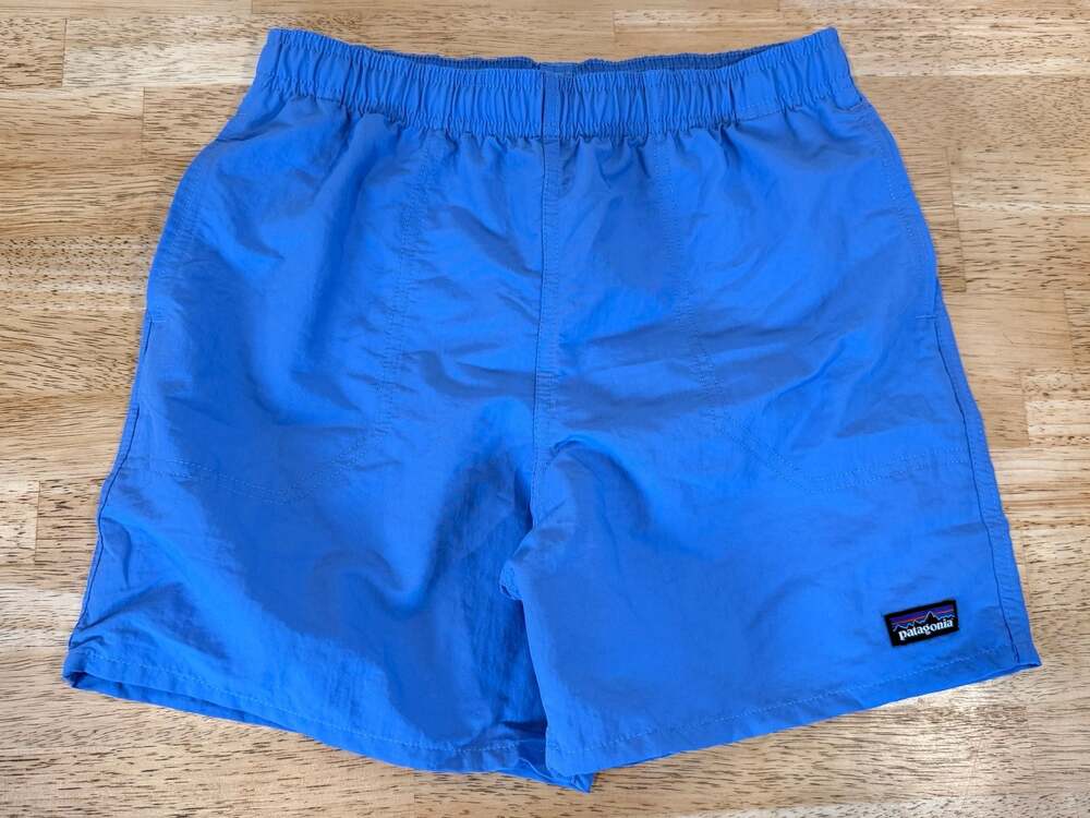 Patagonia Kids' Baggies Shorts 5-inch Lined Abundant Blue Boys Size XL 14